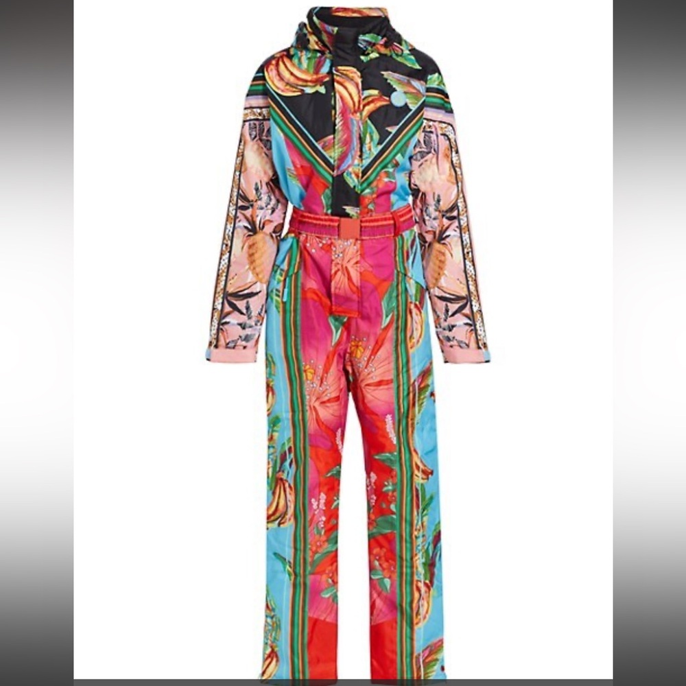 Farm Rio - Mixed Scarves Ski Jumpsuit in Multicolor